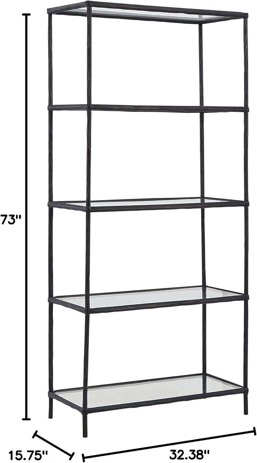 Ryandale 72'' H x 32'' W Aluminum Etagere Bookcase