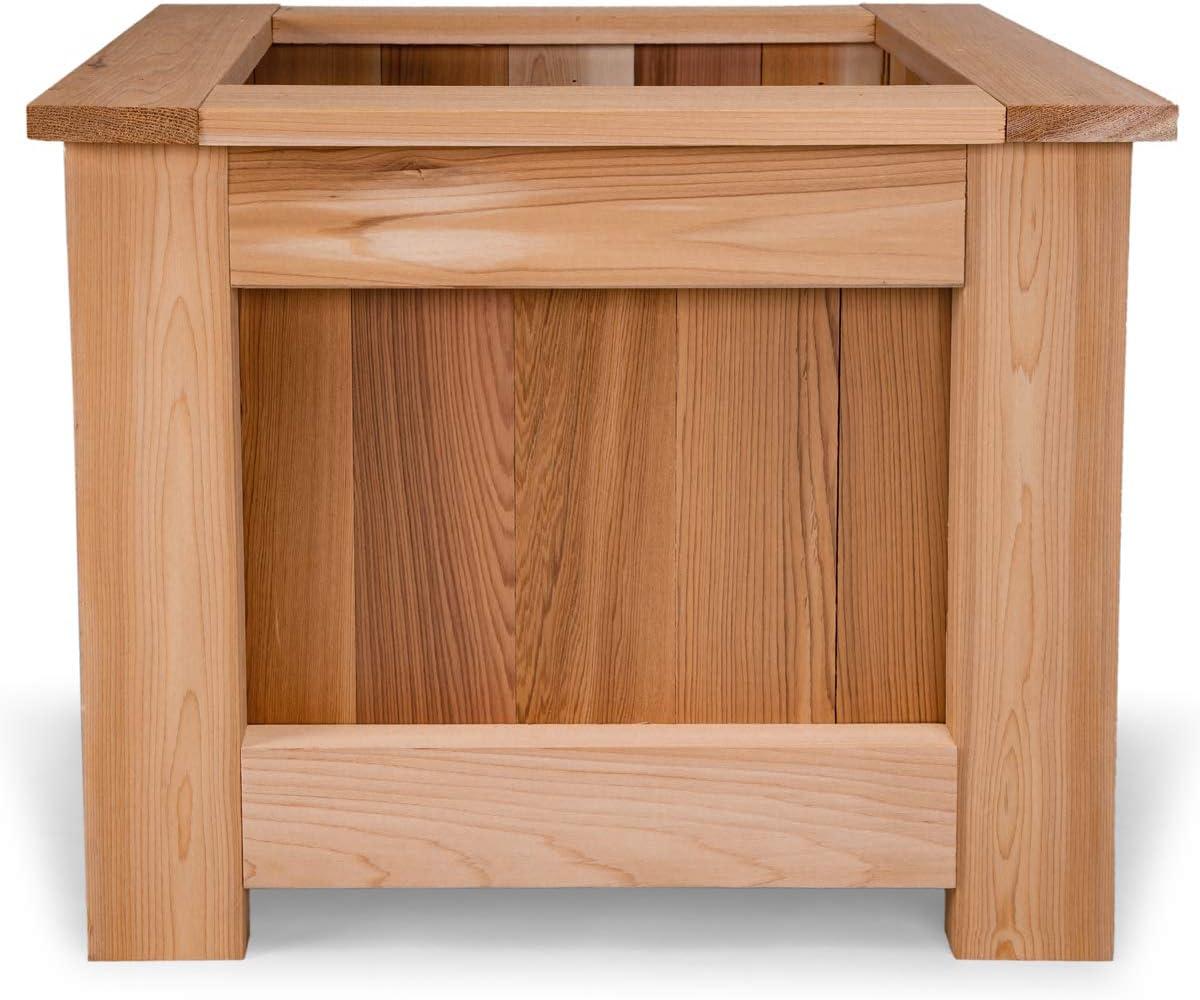 Western Red Cedar Rot-Resistant Outdoor Box Planter