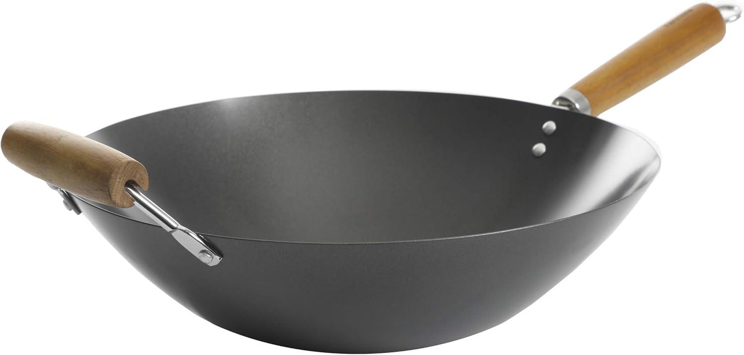 Gibson 14 in. Non-Stick Carbon Steel Wok