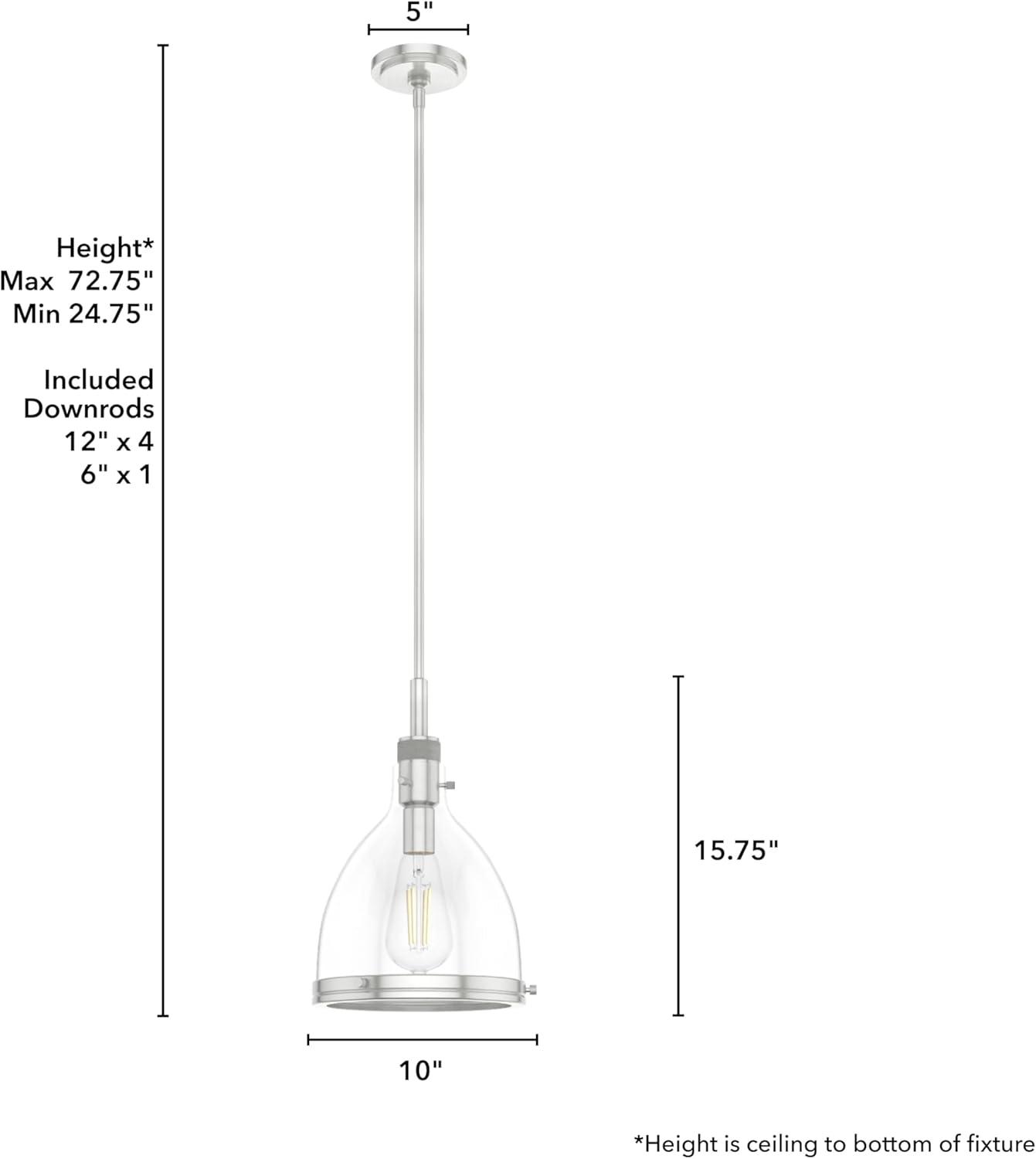 Van Nuys 1 Light 10 inch Bell Pendant