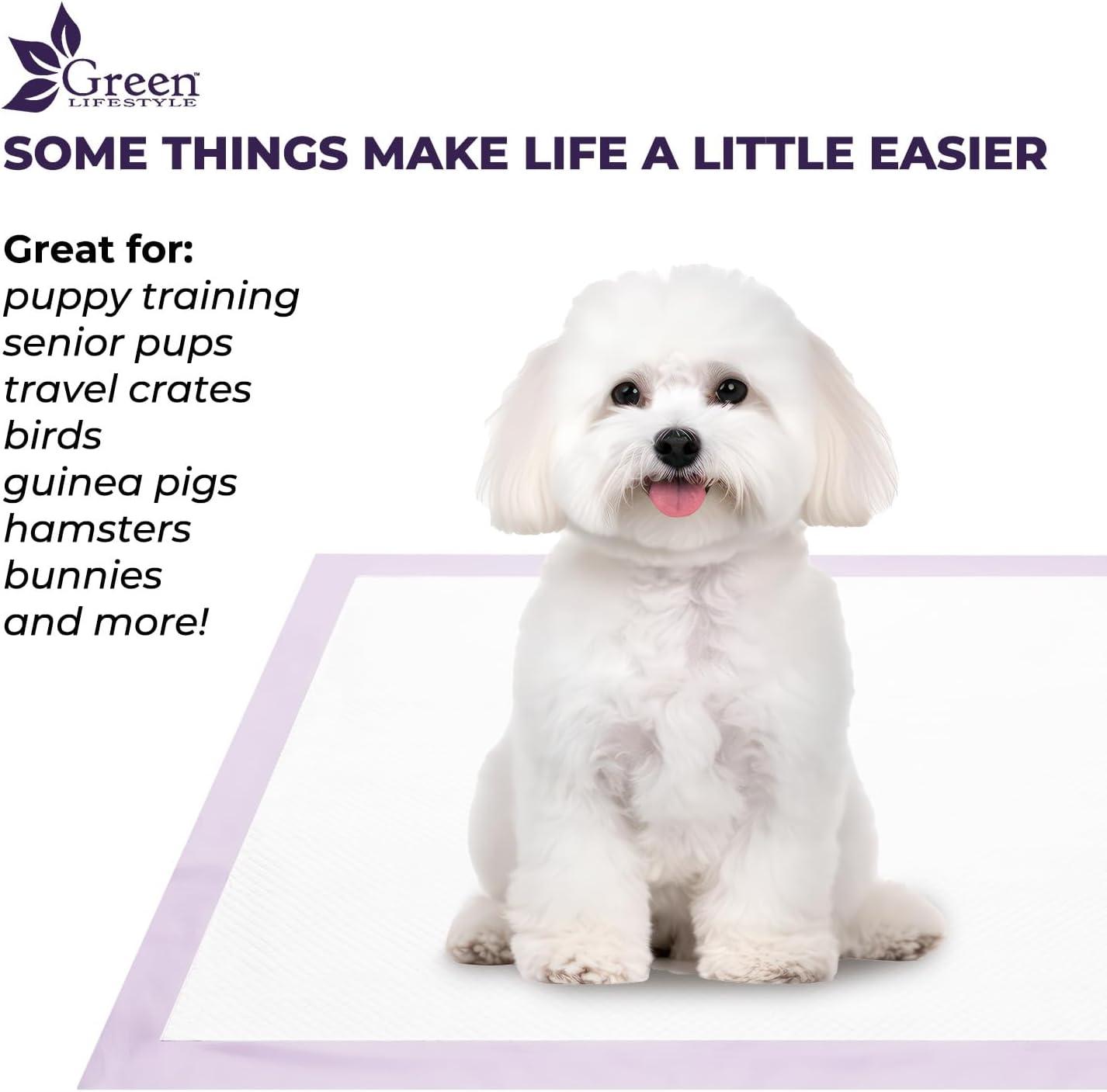 Large Lavender Scented Waterproof Dog Pee Pads, Pack of 80