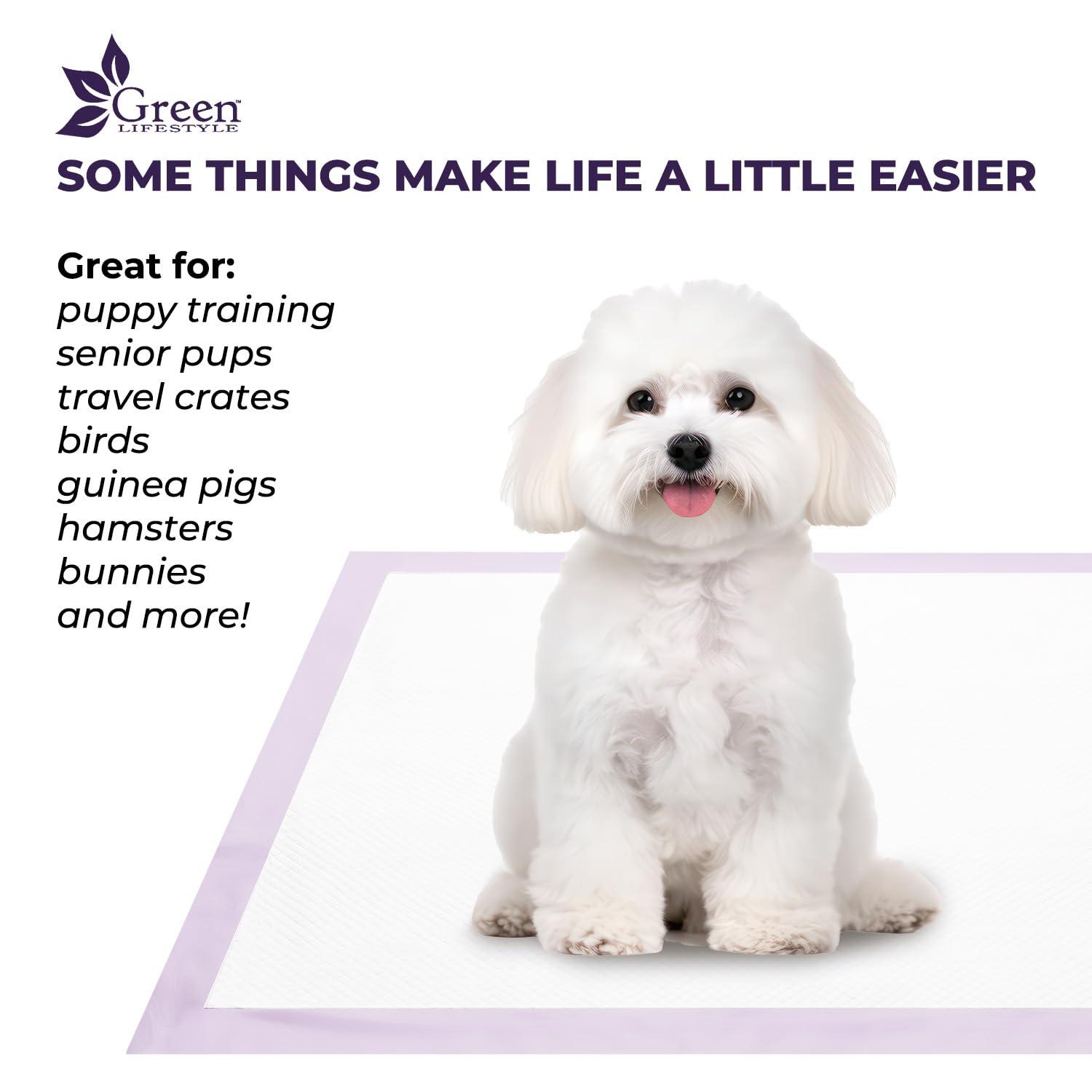Large Lavender Scented Waterproof Dog Pee Pads, Pack of 80