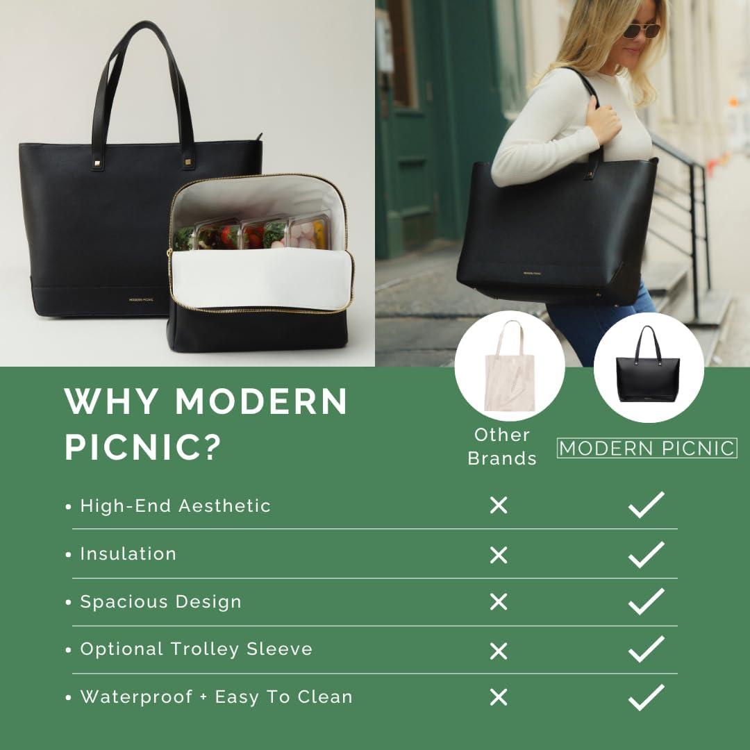Modern Picnic - THE TOTE - BLACK
