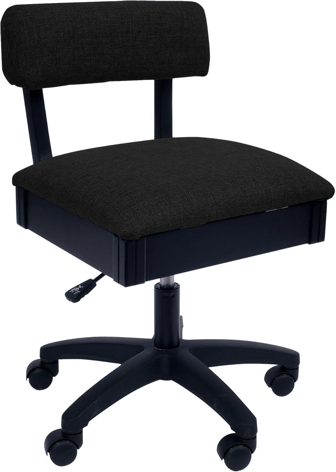 Arrow Sewing Adjustable Height Hydraulic Sewing Chair with Under Seat Storage by Arrow Classic Sewing Furniture