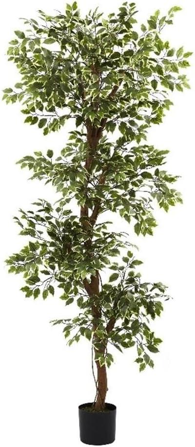 Nearly Natural 6-ft Variegated Ficus Tree