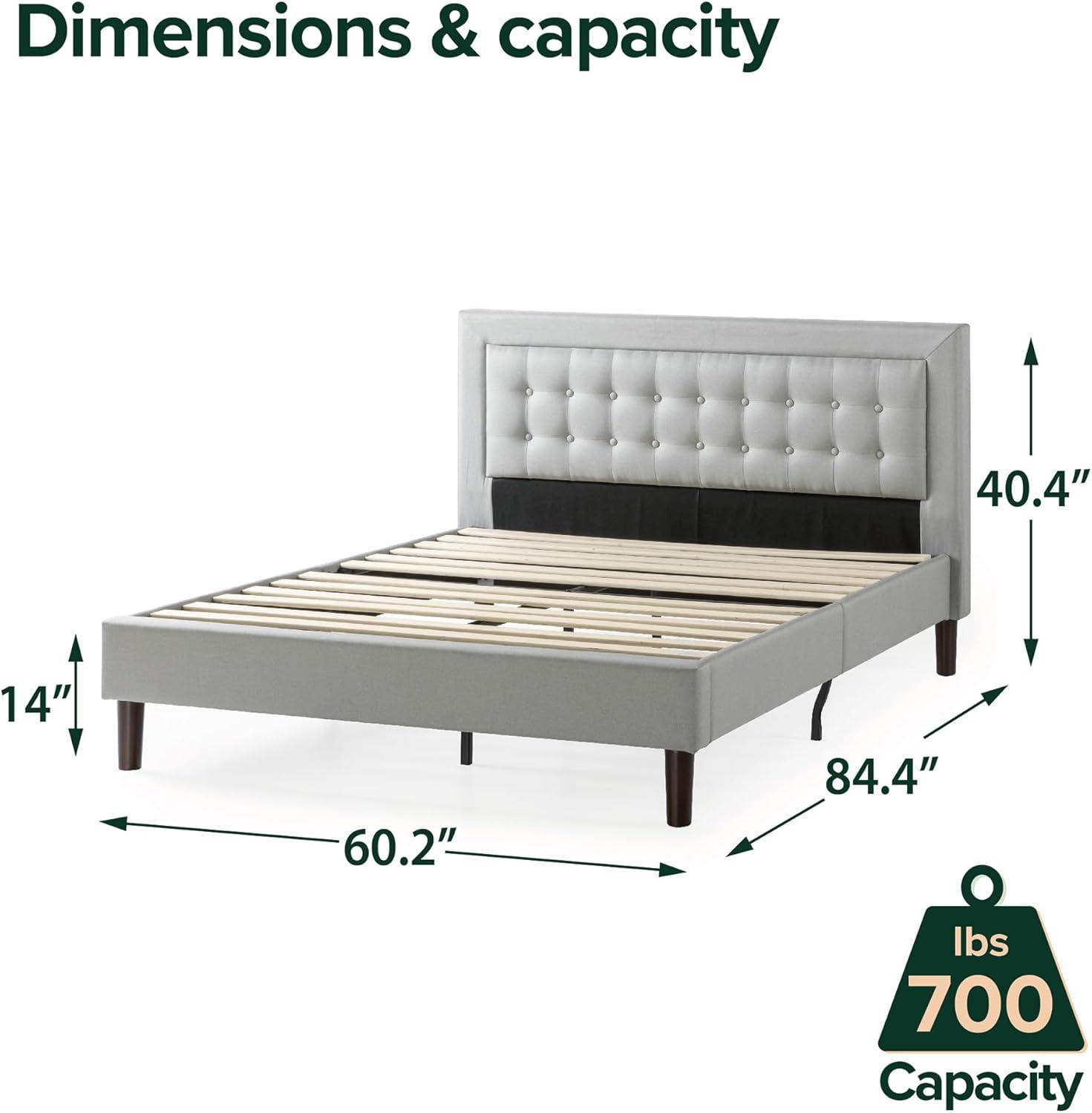 Dachelle Upholstered Platform Bed Frame - Zinus