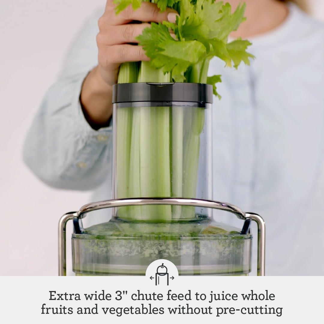 Breville Cold Juice Fountain: 2-Speed Juicer Machine, 850W, Stainless Steel Blades, 3" Feed Chute, Dishwasher-Safe