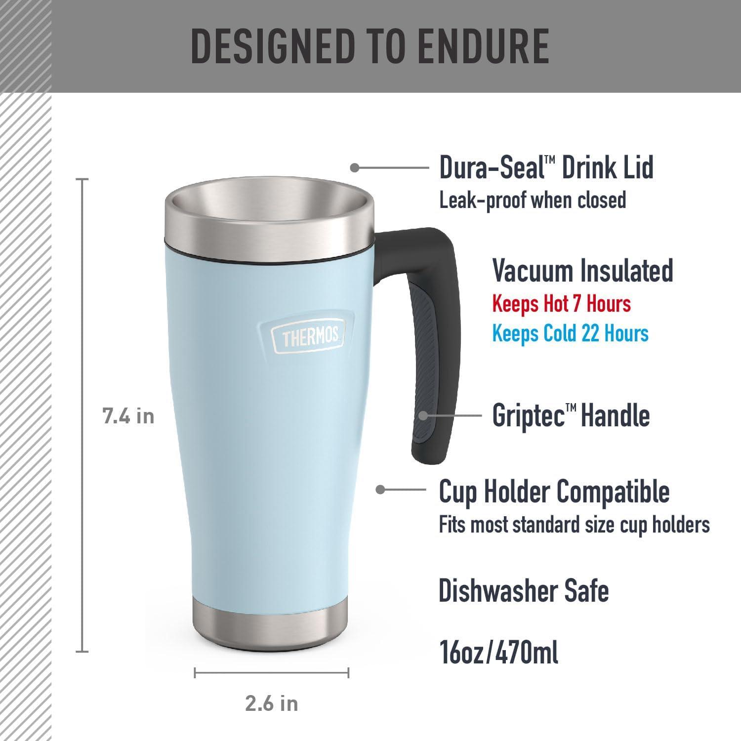 Thermos 16 oz. Icon Stainless Steel Travel Mug - Glacier