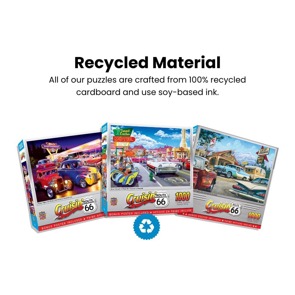 MasterPieces 1000 Piece Jigsaw Puzzle - Main Street Muscle - 19.25"x26.75"