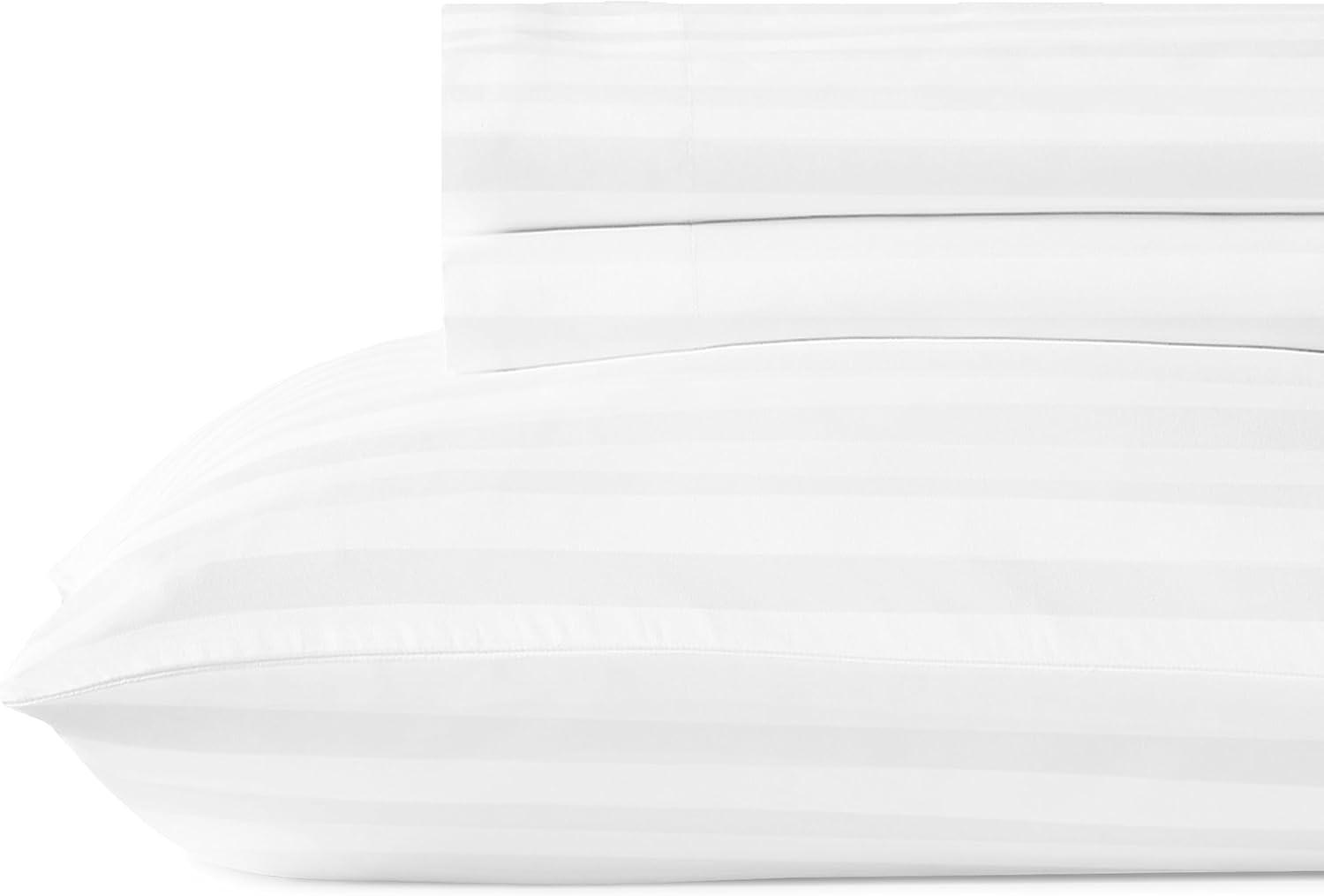 Luxury 500 Thread Count Bed Sheets Set - 100% Cotton Sateen Sheets Set, Soft, Cool & Breathable, Deep Pocket by California Design Den