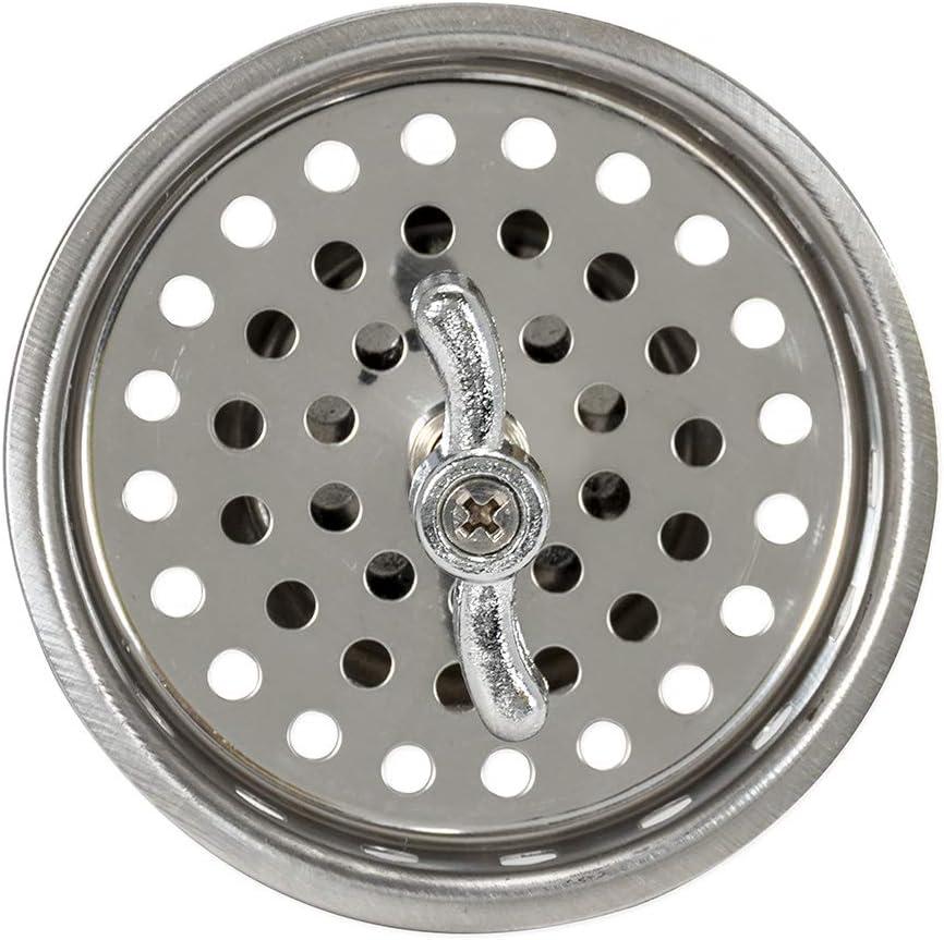 Stainless Steel Kitchen Sink Strainer with Threaded Post