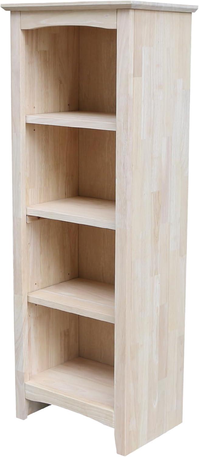 Shaker Bookcase Unfinished Brown - International Concepts