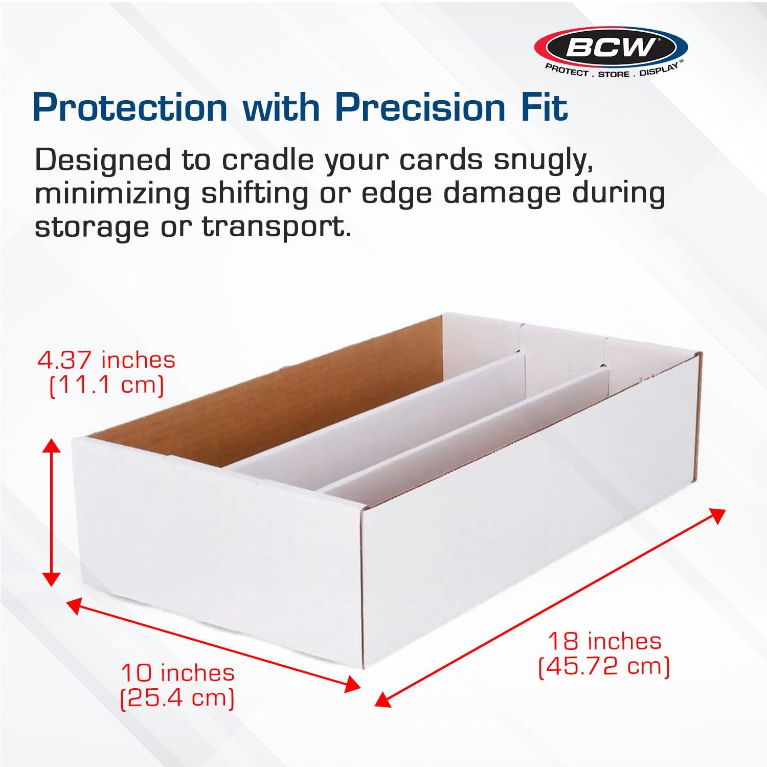 BCW 3000 Count 3 Row Super Shoe Trading Card Storage Box