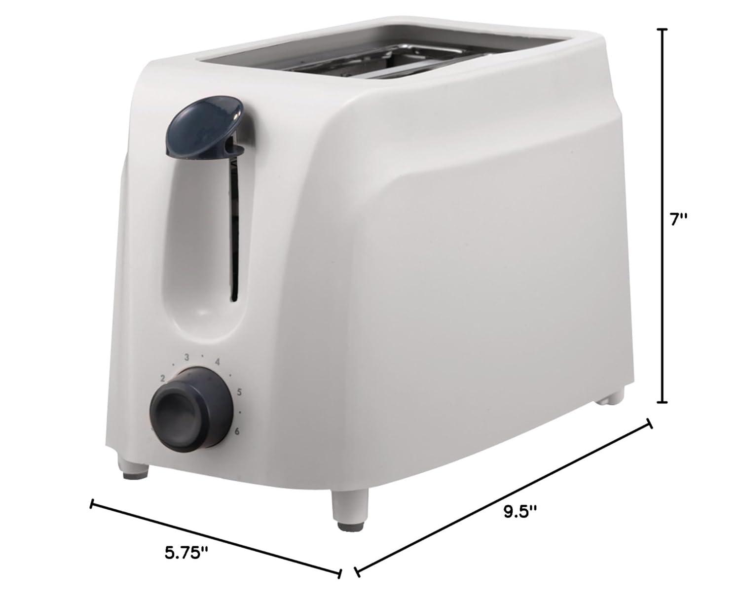 Brentwood Toaster Cool Touch, 2-Slice, White