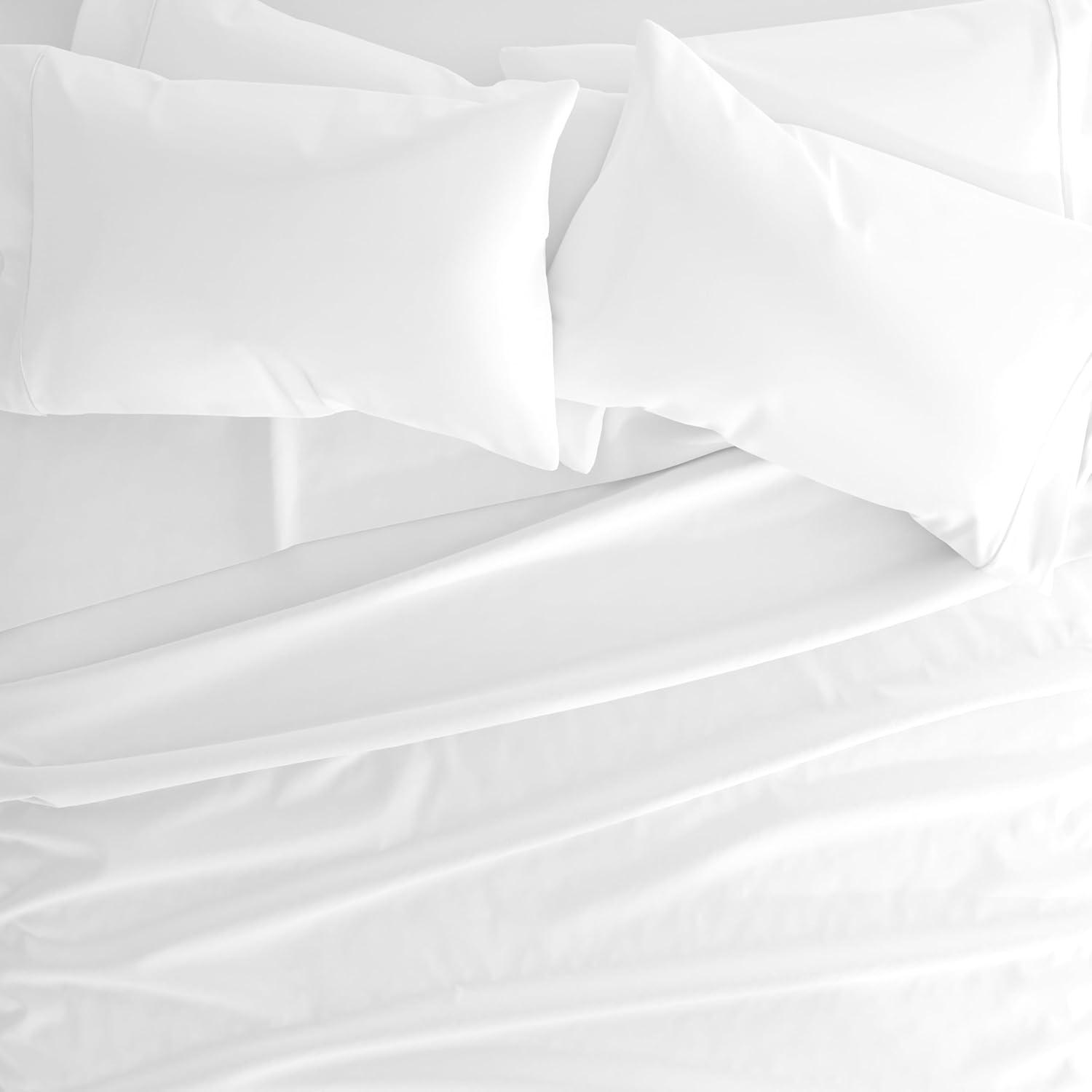 Ultra Soft White Full 6-Piece Microfiber Bed Sheet Set