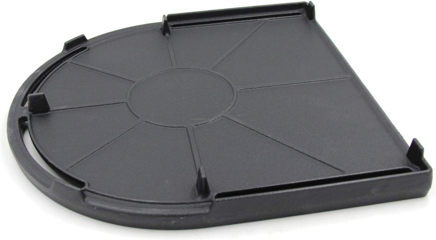 Cast Iron Half Grill Cooking Griddle for Coleman RoadTrip Swaptop Grills LX LXE LXX, Non-Stick Flat Cooking Pan BBQ Accessories, 1 Pack