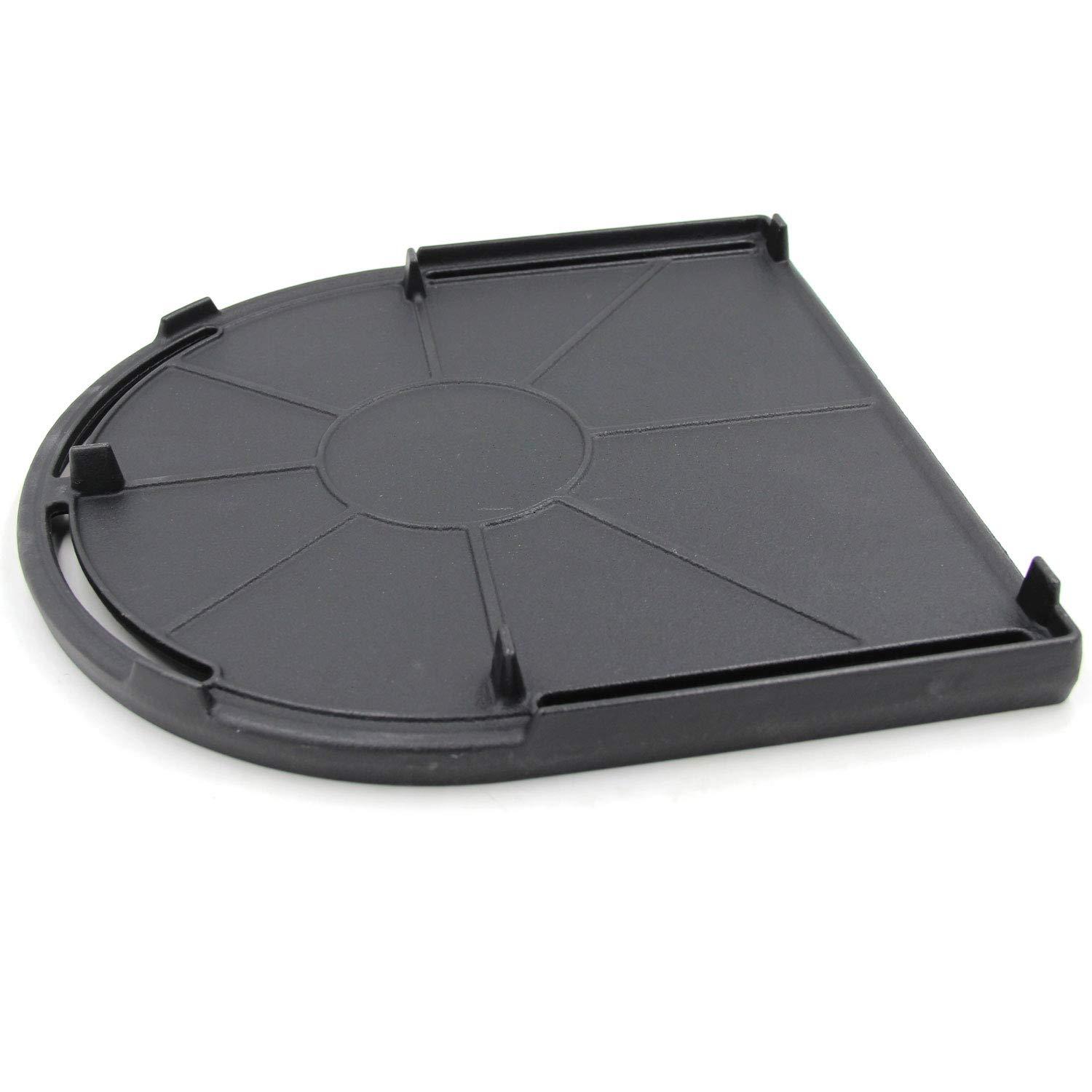 Cast Iron Half Grill Cooking Griddle for Coleman RoadTrip Swaptop Grills LX LXE LXX, Non-Stick Flat Cooking Pan BBQ Accessories, 1 Pack