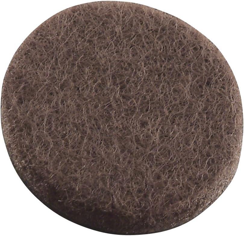 Self-Stick Round Felt Pads, Brown, 1-1/2-Inch