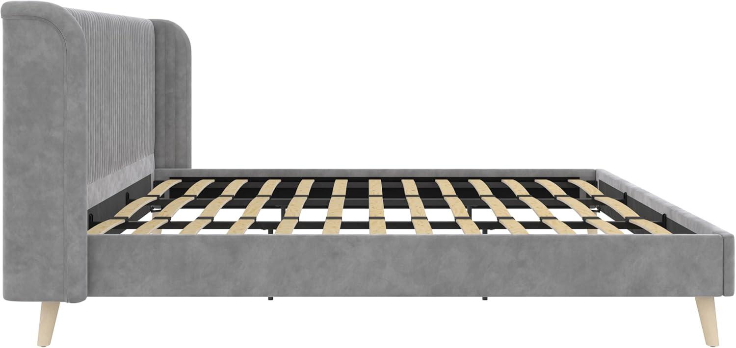 Novogratz Holly King Size Upholstered Platform Bed