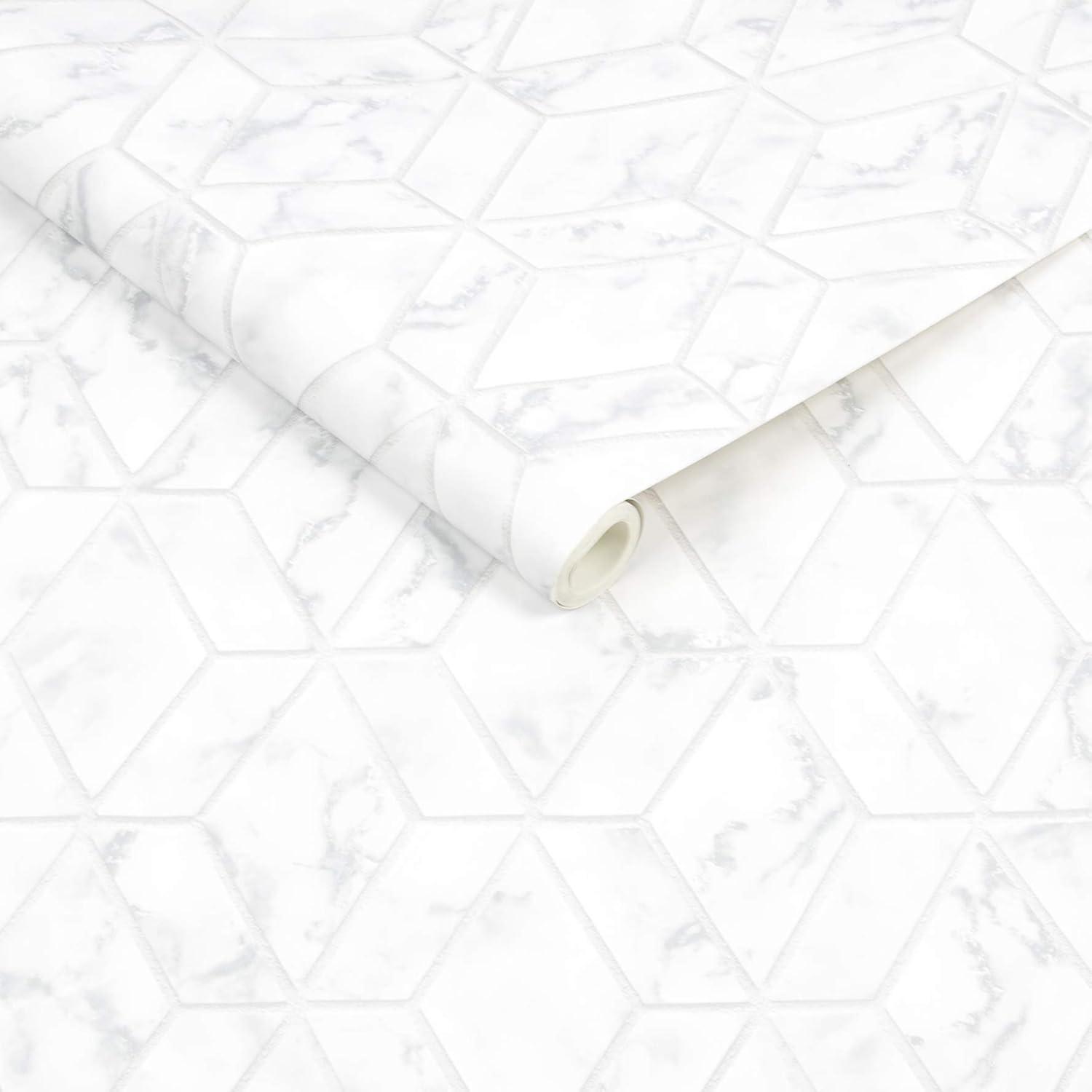 Transform Marble Geo Peel and Stick Wallpaper