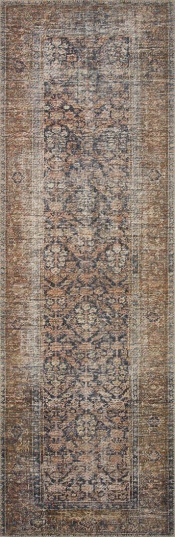 Billie Oriental Ink / Salmon Area Rug
