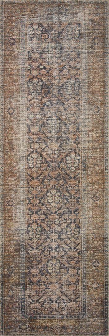 Billie Oriental Ink / Salmon Area Rug