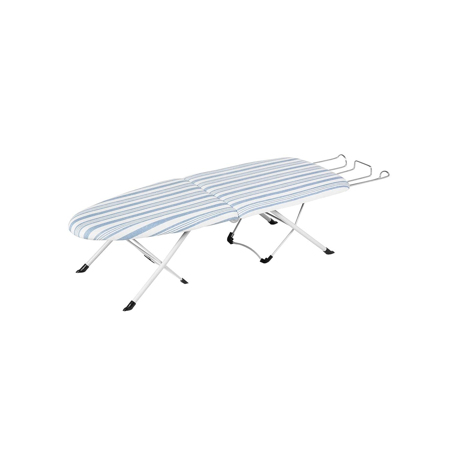 Blue Folding Table-Top Ironing Board with Compact Design