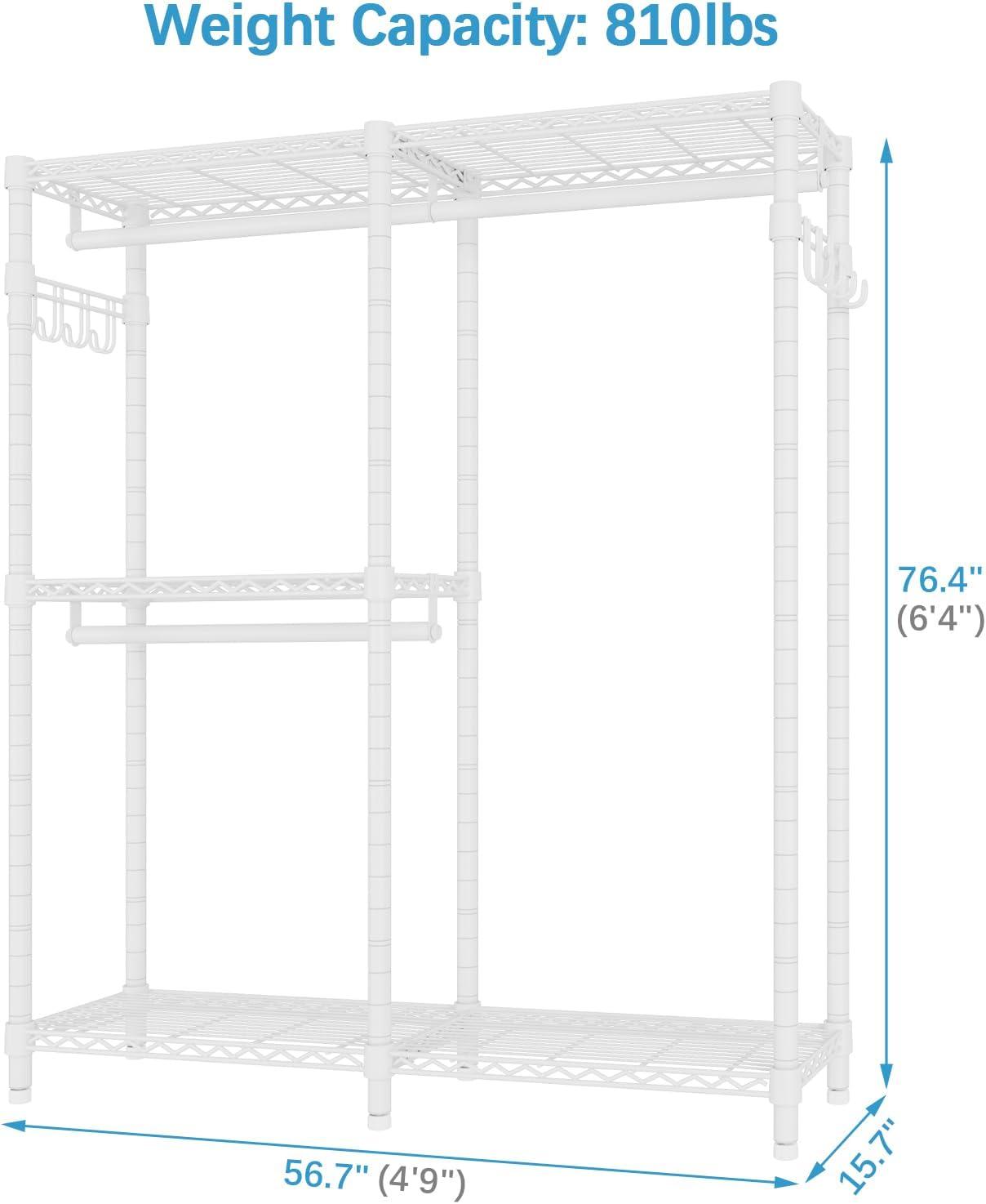 VIPEK V4s Garment Rack Bedroom Armoires Compact Freestanding Closet Storage Organizer, White