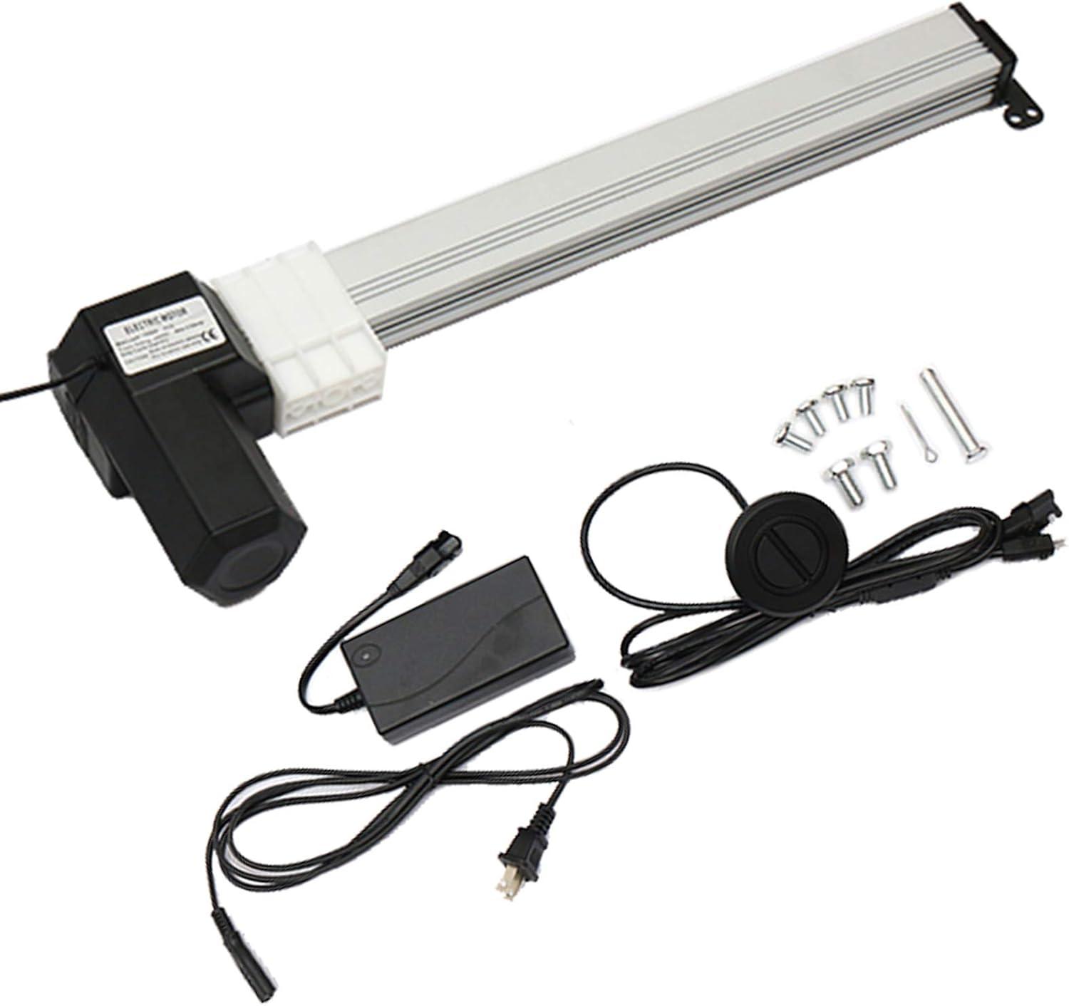 FETCOI Power Recliner Motor Linear Actuator, 330mm 6000N Electric Recliner Motor Replacement Kit for Lift Massage Chair Furniture