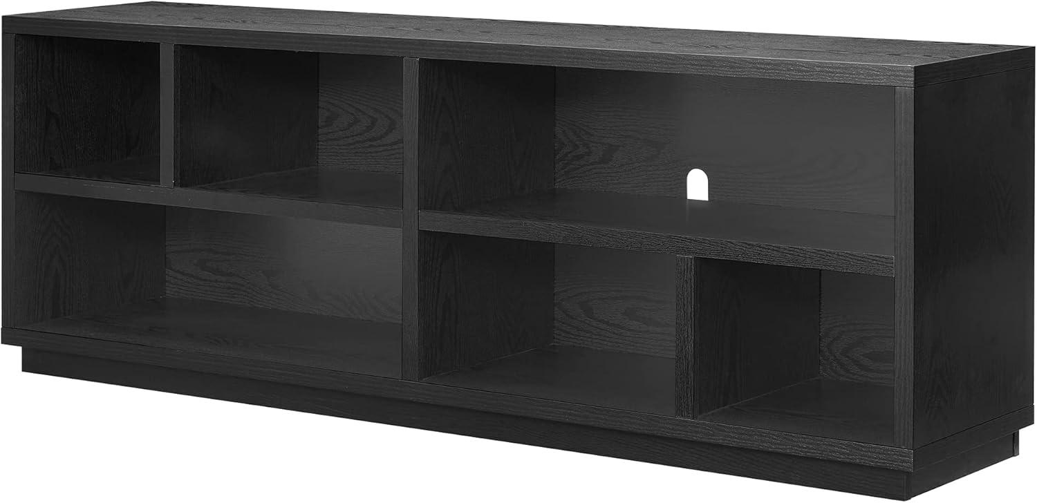 Evelyn&Zoe Bowman TV Stand for TV's up to 75", Black Grain