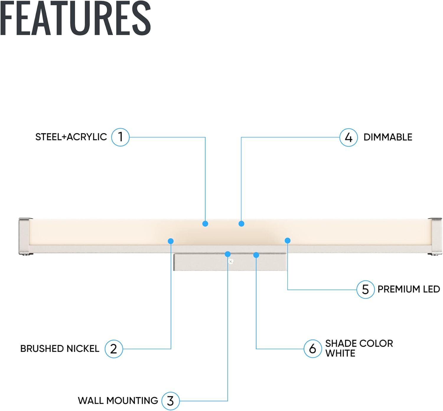 36" Dimmable LED Vanity Light