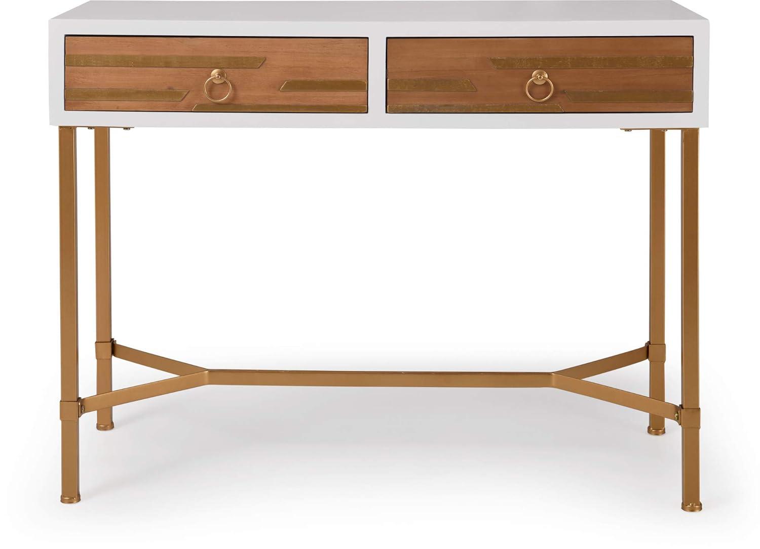 Adore Decor Jupiter Midecentury Console Table with 2-Drawers