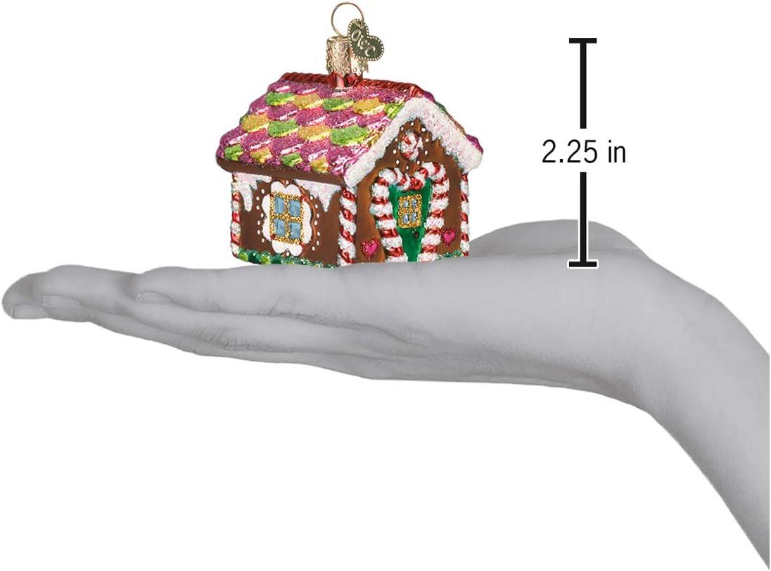 Colorful Glass Gingerbread House Christmas Tree Topper