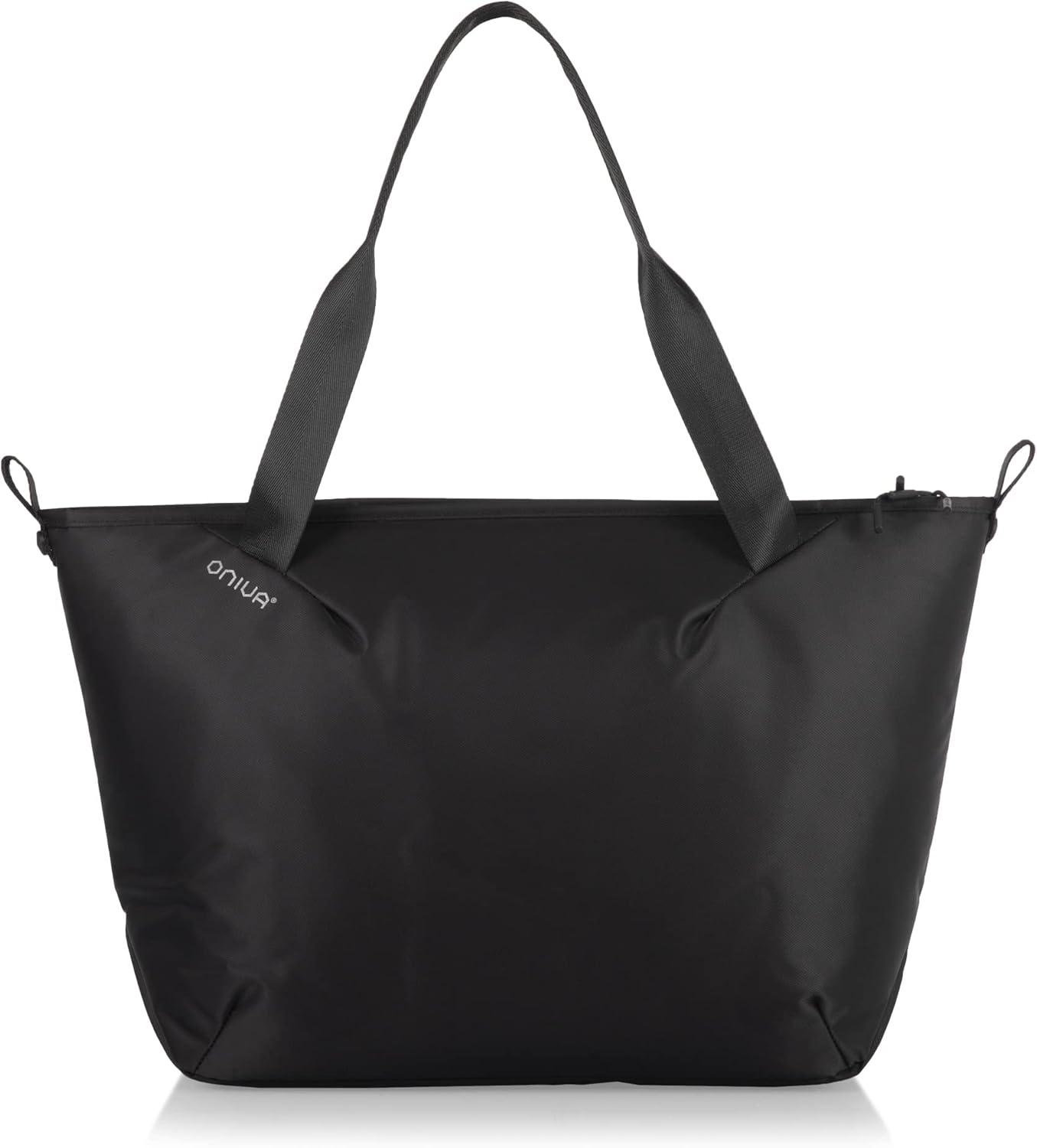 Carbon Black Insulated Recycled Material Cooler Tote Bag