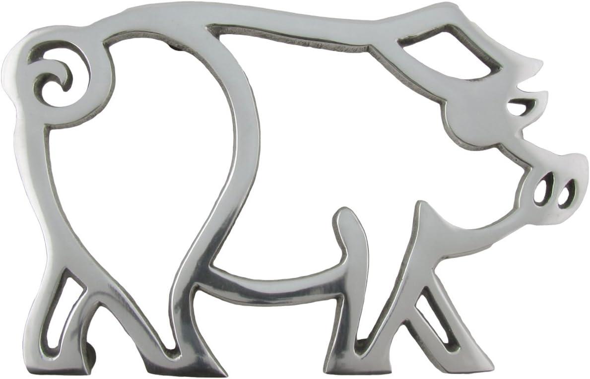 Aluminum Pig Shaped Trivet for Hot Pots and Pans