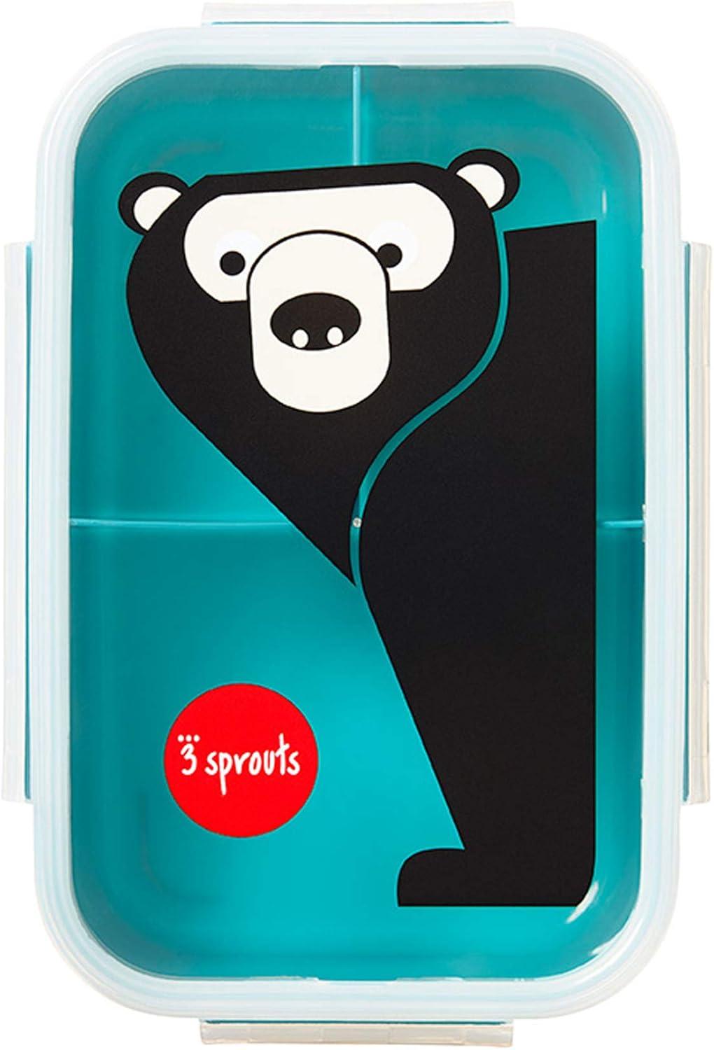 3 Sprouts 3 Sprouts - Lunch Bento Box for Kids - 42 Oz. Food Storage Container - Bear