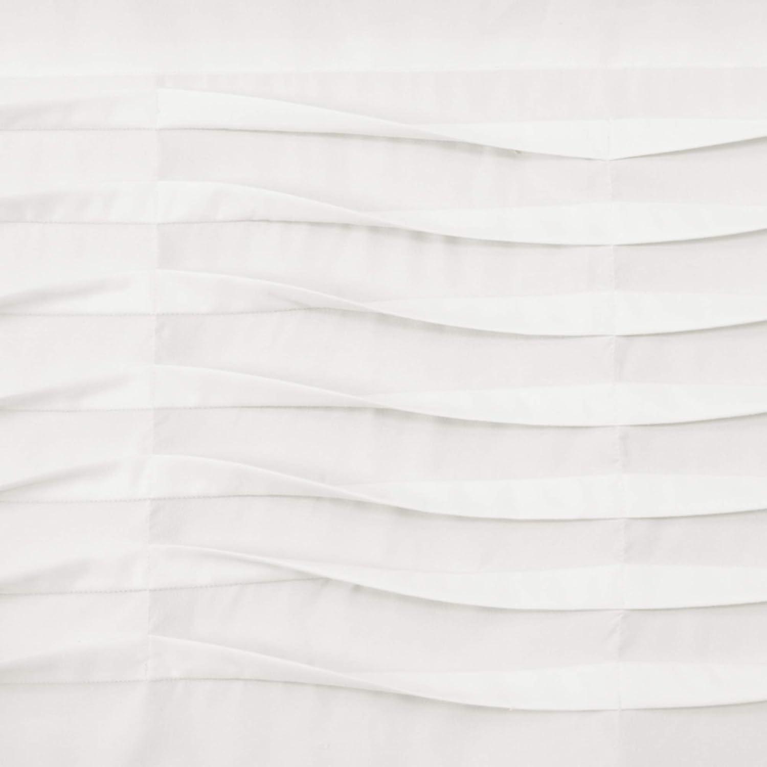 Lush Decor Tailored 52'' W Window Valance Blue,Cream,Dark Gray,Light Gray,White