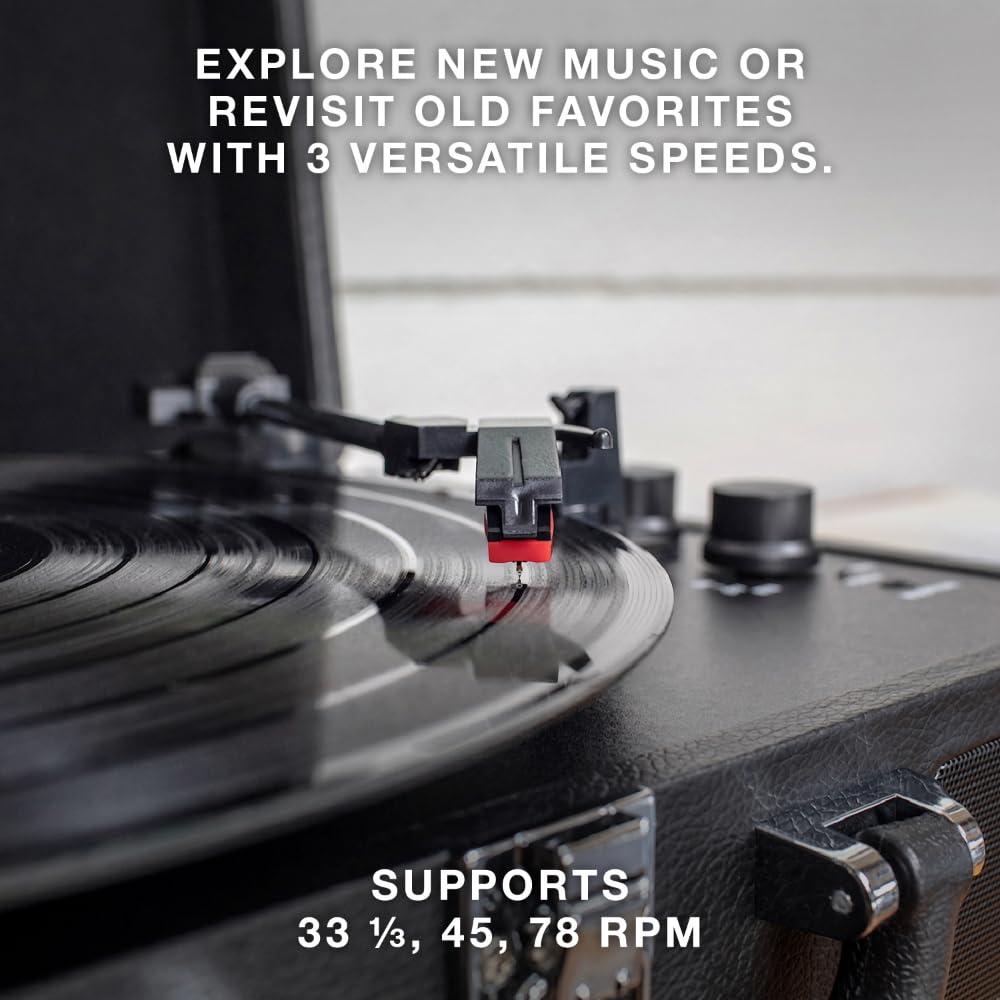 Victrola 3 - Speed Turntable Decorative Record Player with Bluetooth