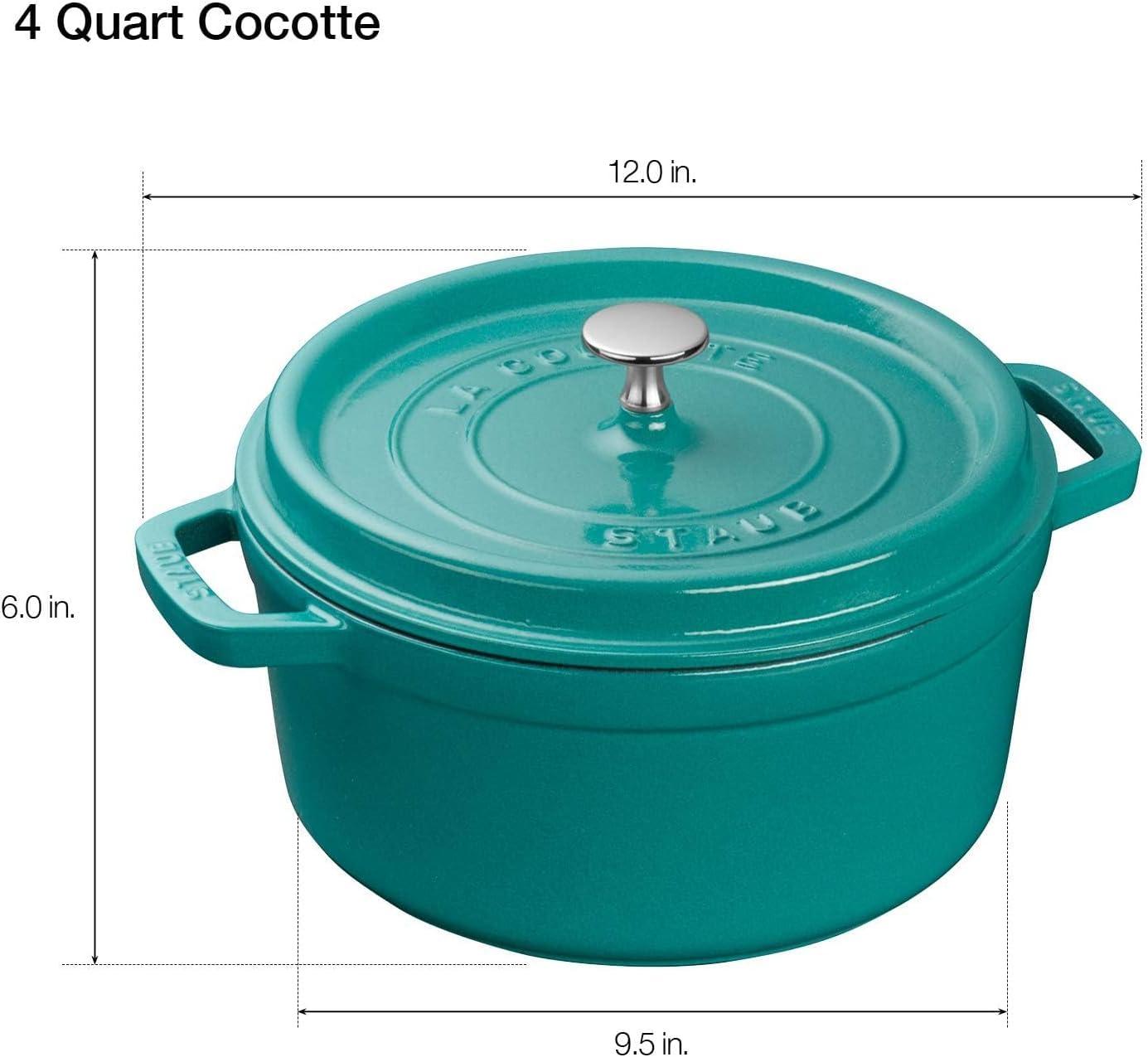 Staub Cast Iron 4-qt Round Cocotte