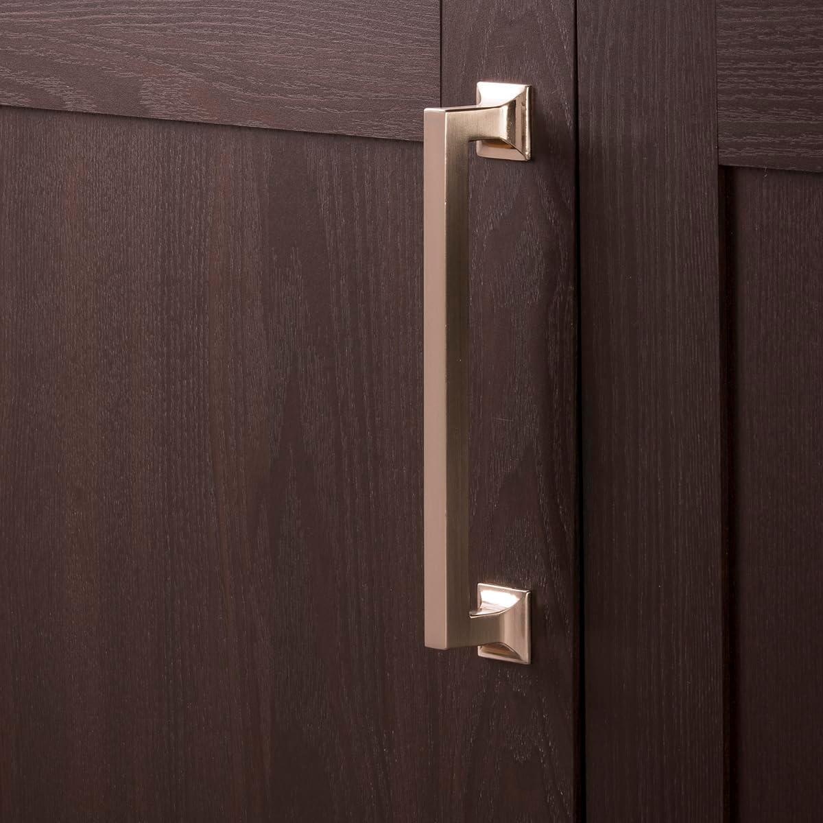 Hickory Hardware Studio Collection Pull 7-9/16 Inch (192mm) Center to Center Satin Nickel Finish