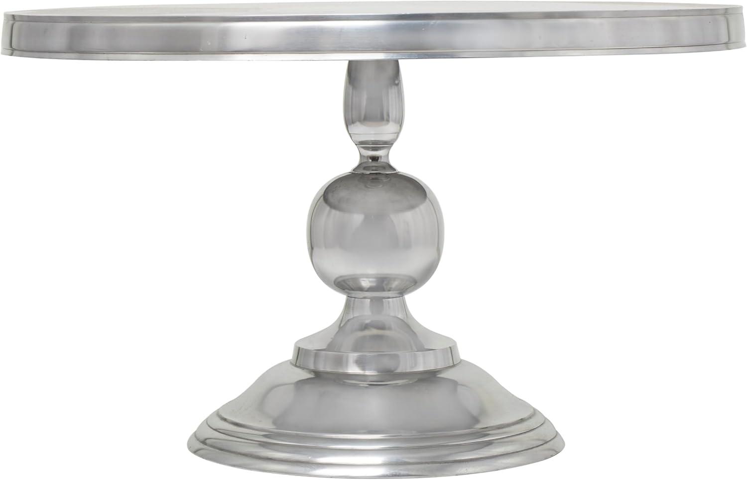 Traditional Aluminum Coffee Table Silver - Olivia & May