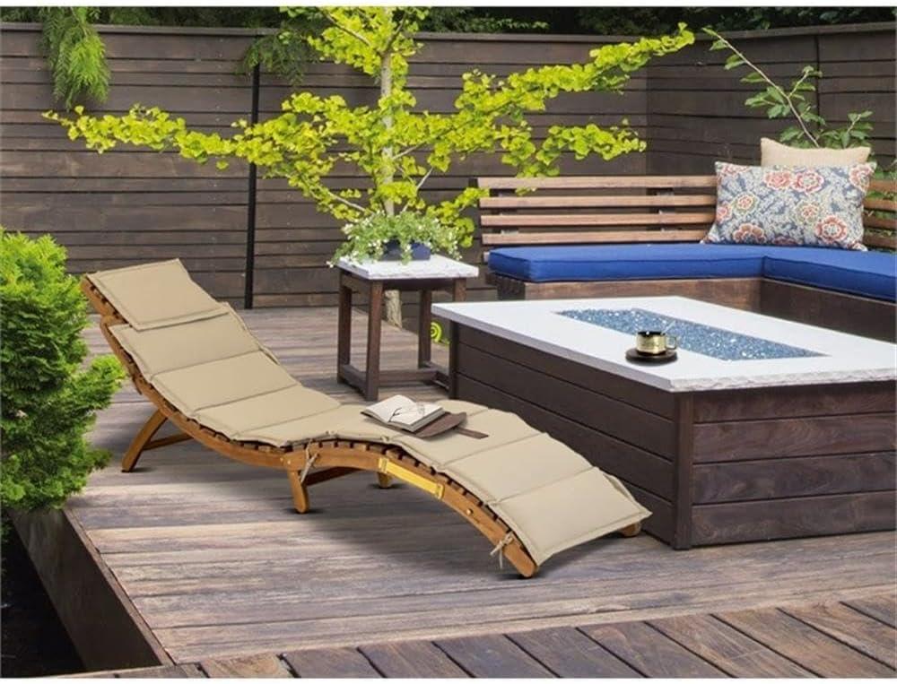 East West Furniture Outdoor Garden Summing Pool Outdoor Lounge Chairs - Helena Sun Lounger Chair