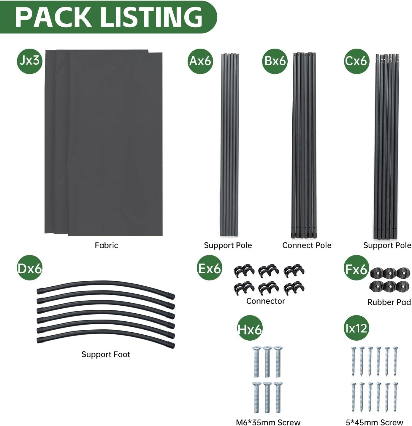 JVVMNJLK Indoor Room Divider,Portable Office Divider,Convenient Movable(3-Panel),Folding Partition Privacy Screen for Bedroom,Dining Room, Study,102" W x 19.7" D x 71.3" H,Dark Gray