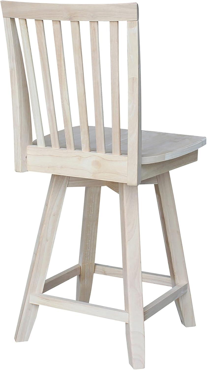 International Concepts Mission Counter Stool, 24", Ready to Finish