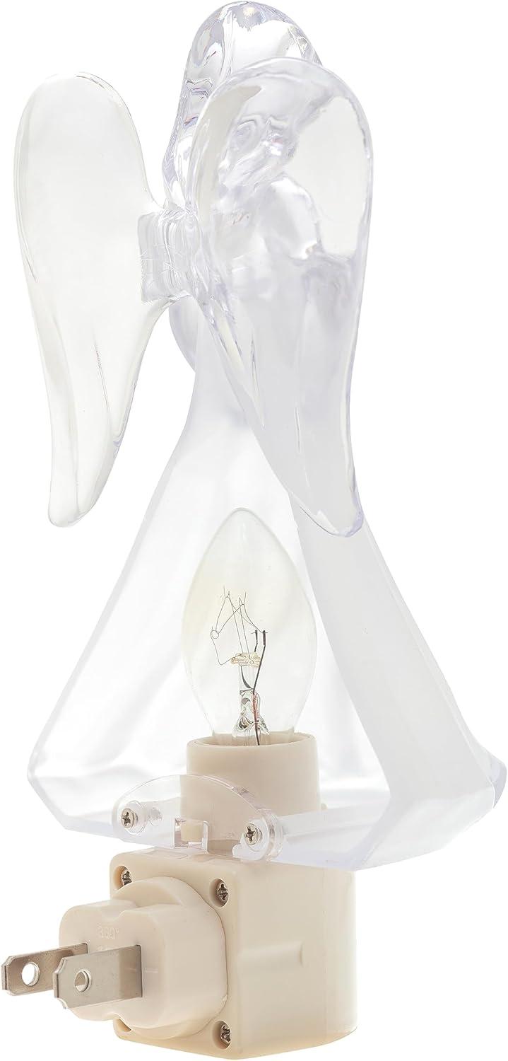 Creative Hobbies Heavenly Glow Angel Night Light - Includes 5W C7 and Rotational Socket with On/Off Switch