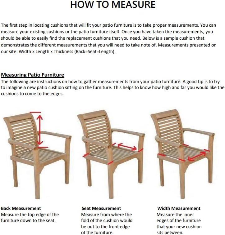 Outdoor Sunbrella Seat Cushion