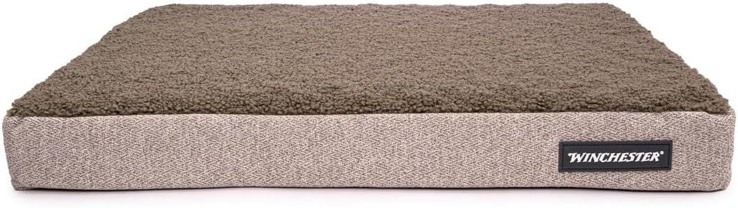 Winchester Pet Washable Dog Bed, Grey, M