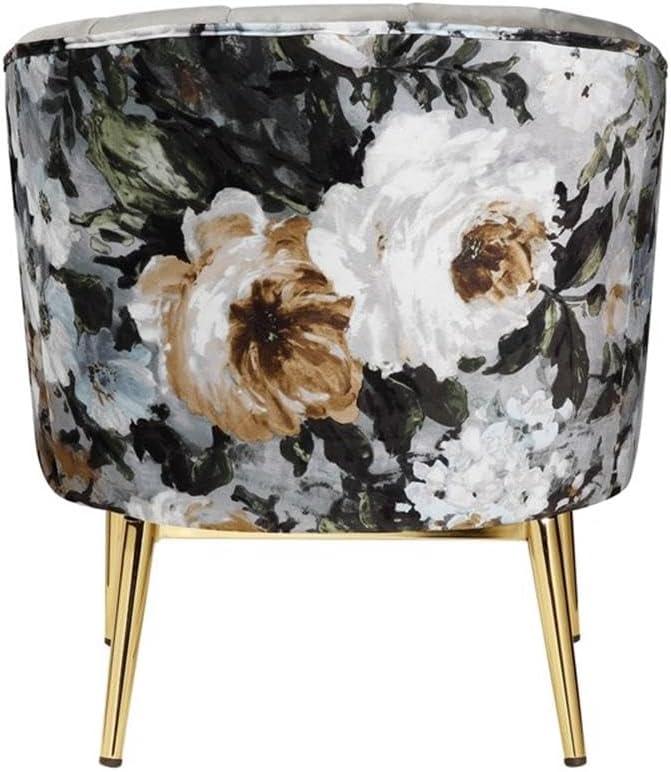 31" Colla Accent Chair Gray Velvet/Gold - Acme Furniture