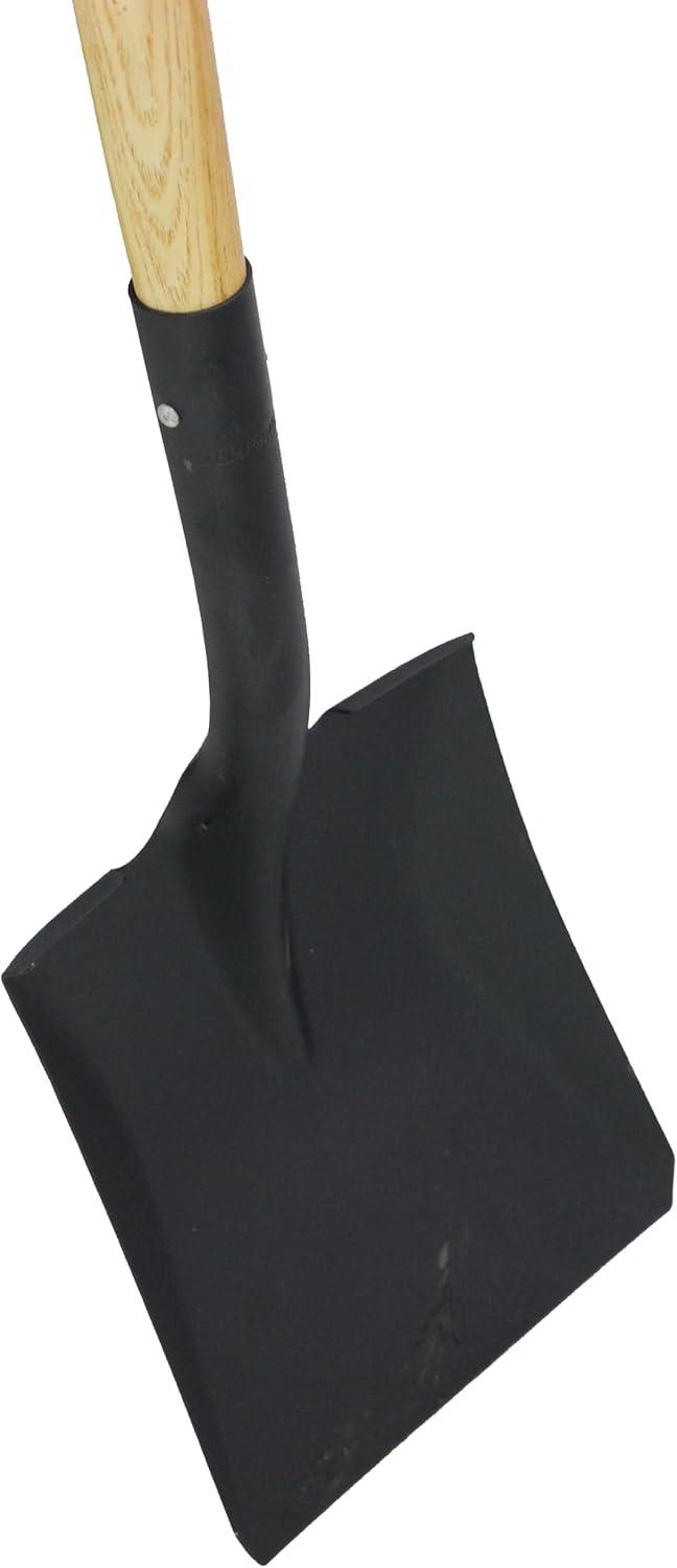 Workforce Tools Square Point Shovel - Sturdy 48” Wooden Handle - Heavy Duty 16 Gauge Steel Head