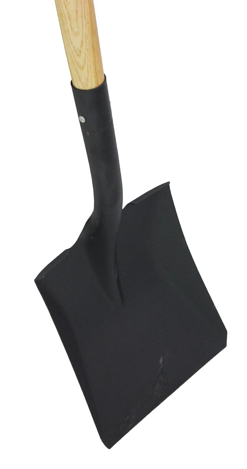 Workforce Tools Square Point Shovel - Sturdy 48” Wooden Handle - Heavy Duty 16 Gauge Steel Head